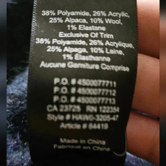 Babaton Aritzia Alpaca Wool  Blend Turtleneck Boxy Oversized Boho sz Small - Picture 12 of 16